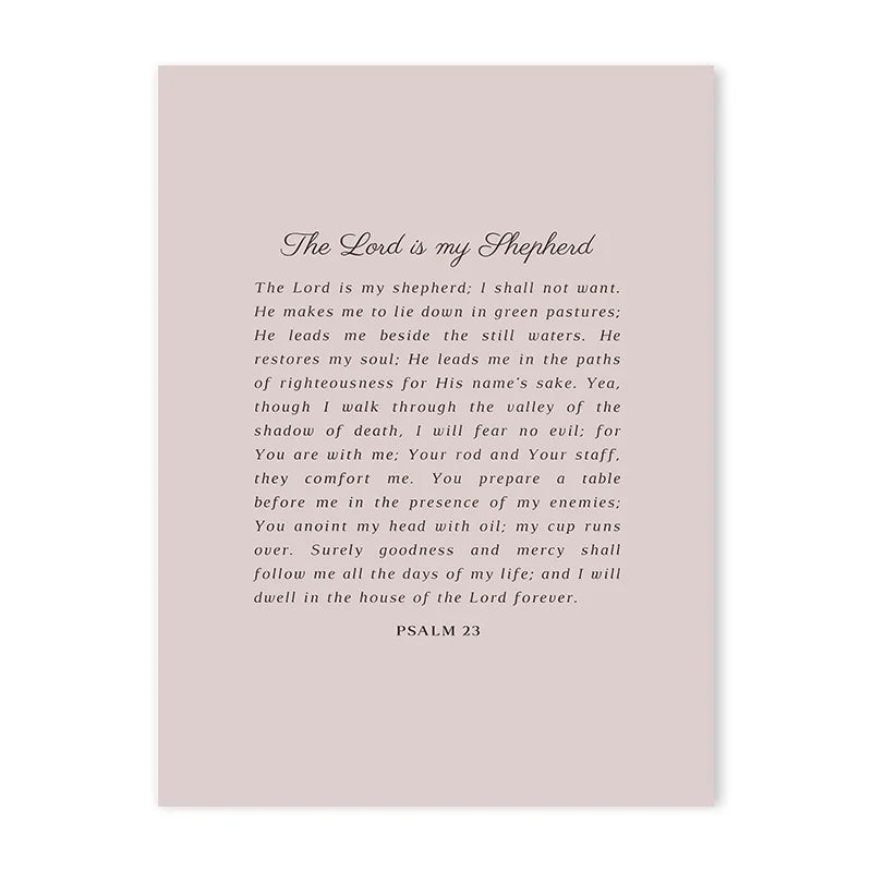 Pink Boho Bow Canvas Painting Christian Bible Scripture Art Poster Gallery Wall