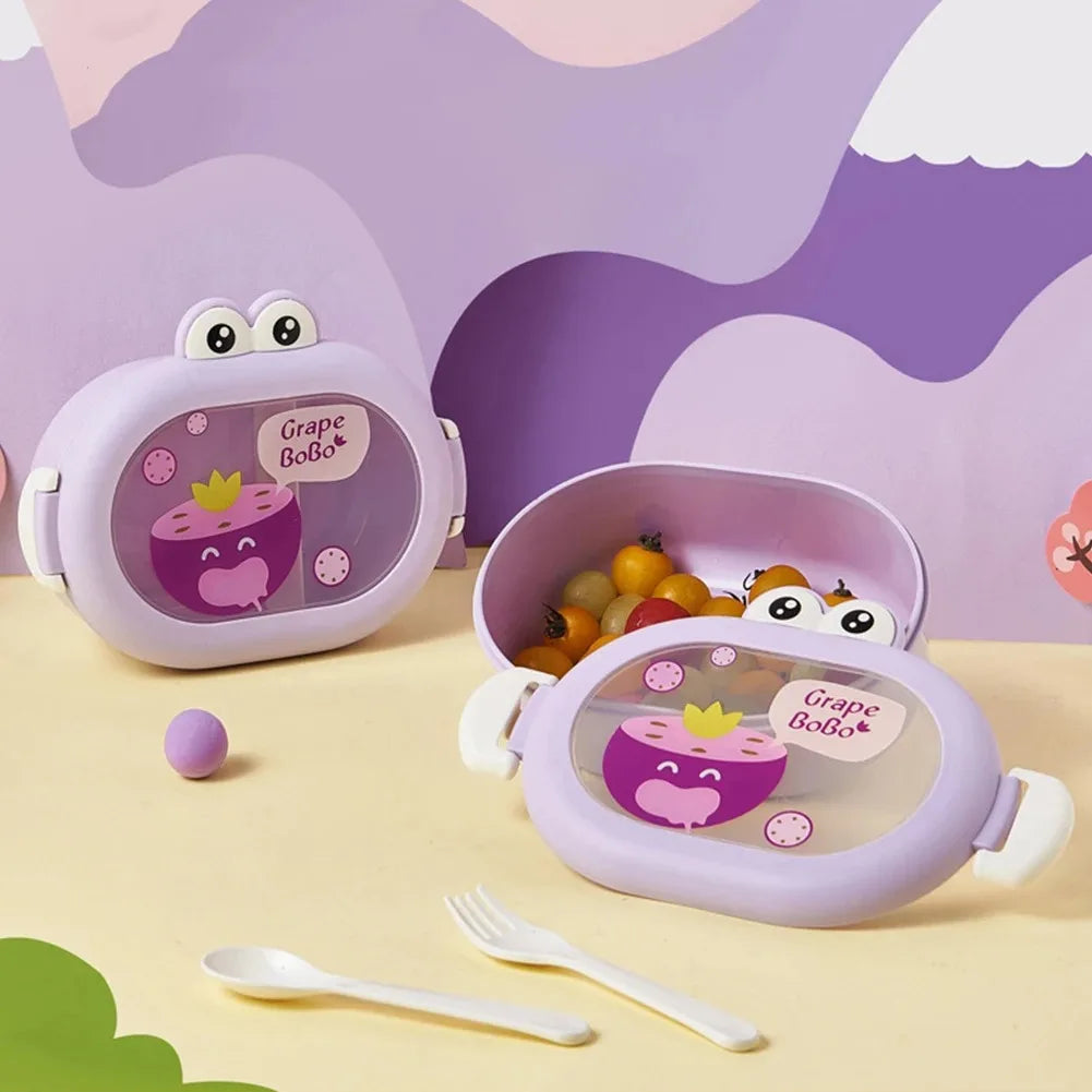 Bento Lunch Box for Kids Kawaii Cartoon Students Sandwich Snack Food Box Fruit Container Portable Picnic Fresh Box