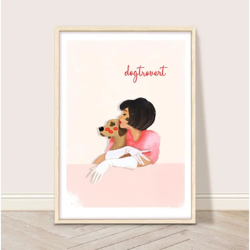 Retro Glam Fashion Magazine Poster Pink Luxury Beauty Makeup Quote Trendy Canvas Painting Wall Art