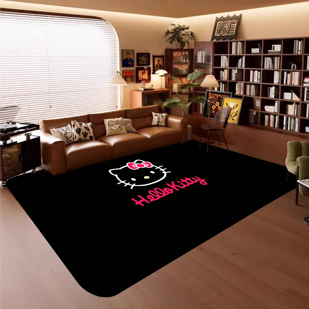 Hello Kitty Floor Style Soft Bedroom Floor Mat Rectangle Anti-slip Home Soft Front Door Indoor Outdoor Mat