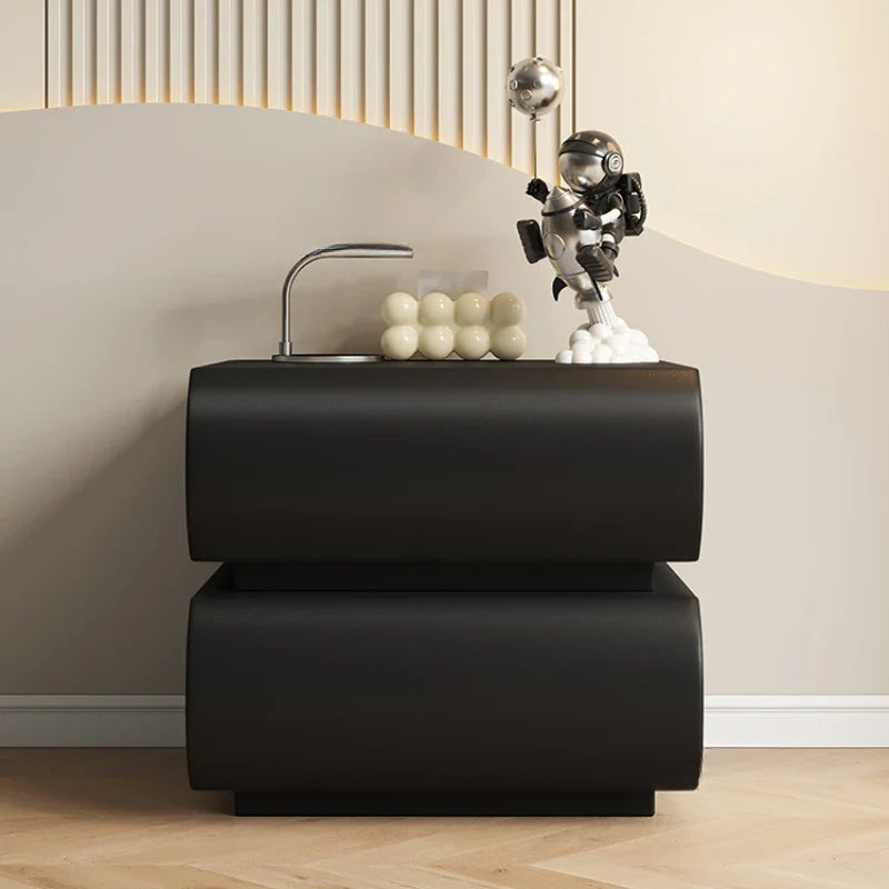 Luxury Modern Night Table Space Saving Minimalist Bedside Table Storage