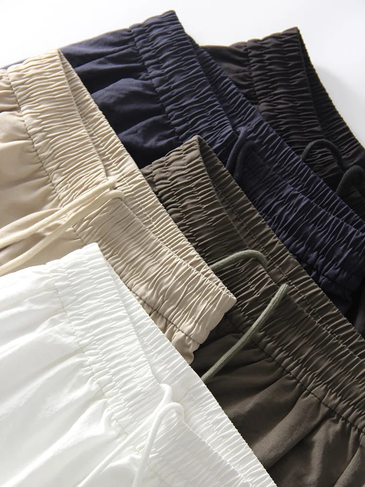 Summer Straight Leg Sweatpants For Women High Waist Jogger Wide Leg Trousers Women's Sports Pants White Sweatpants Wtpants Women