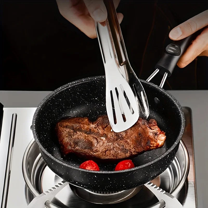 Mini Nonstick Cast Iron Skillet with Handle - Portable Omelette Pan for Induction & Gas Cooktops, 1pc