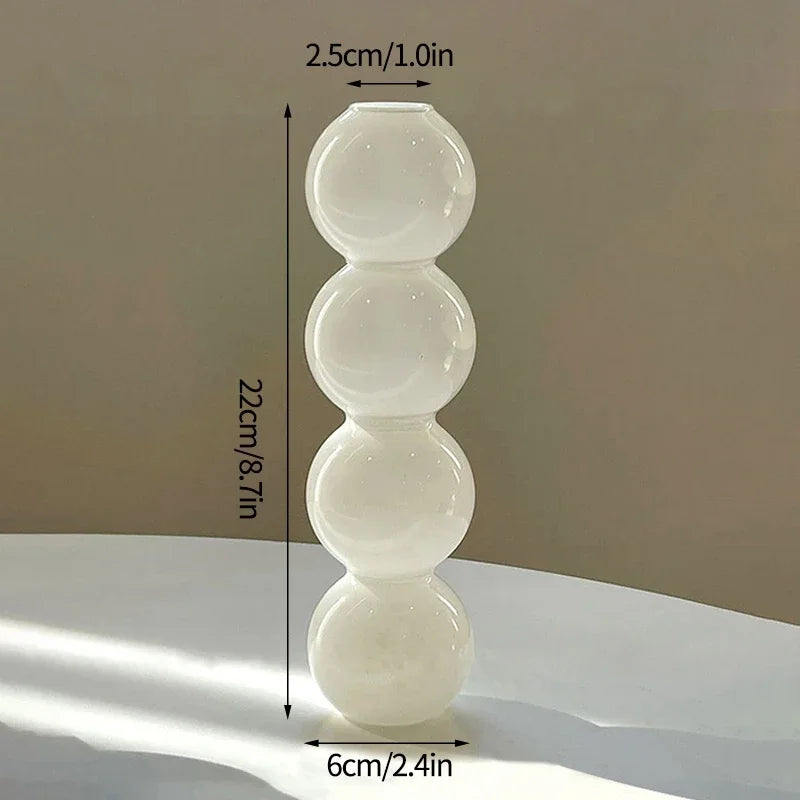 Glass Bubble Vases Hydroponic Flower Vase Creative Spherical Flower Vases Stained Bubble Glass Vase Home Office Decor