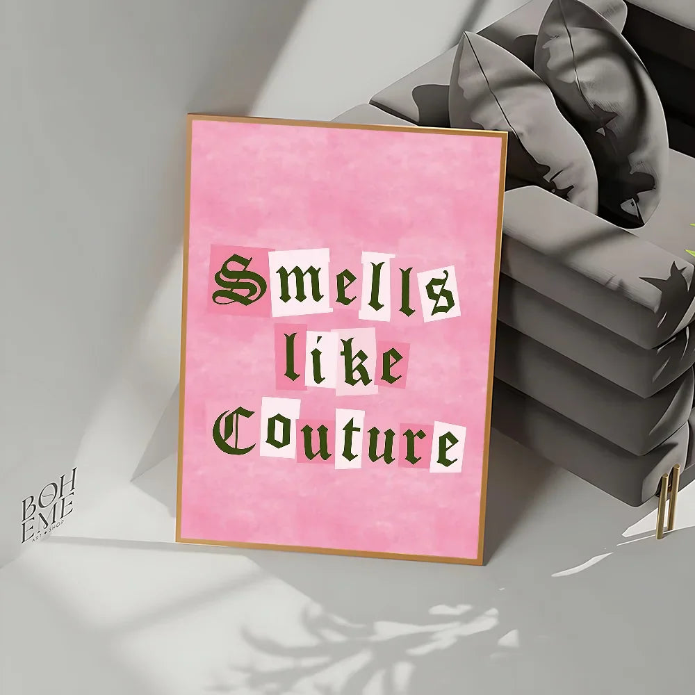 Juicy C-Couture Poster No Framed Poster Kraft Club Bar Paper Vintage Poster Wall Art Painting Bedroom Study Stickers