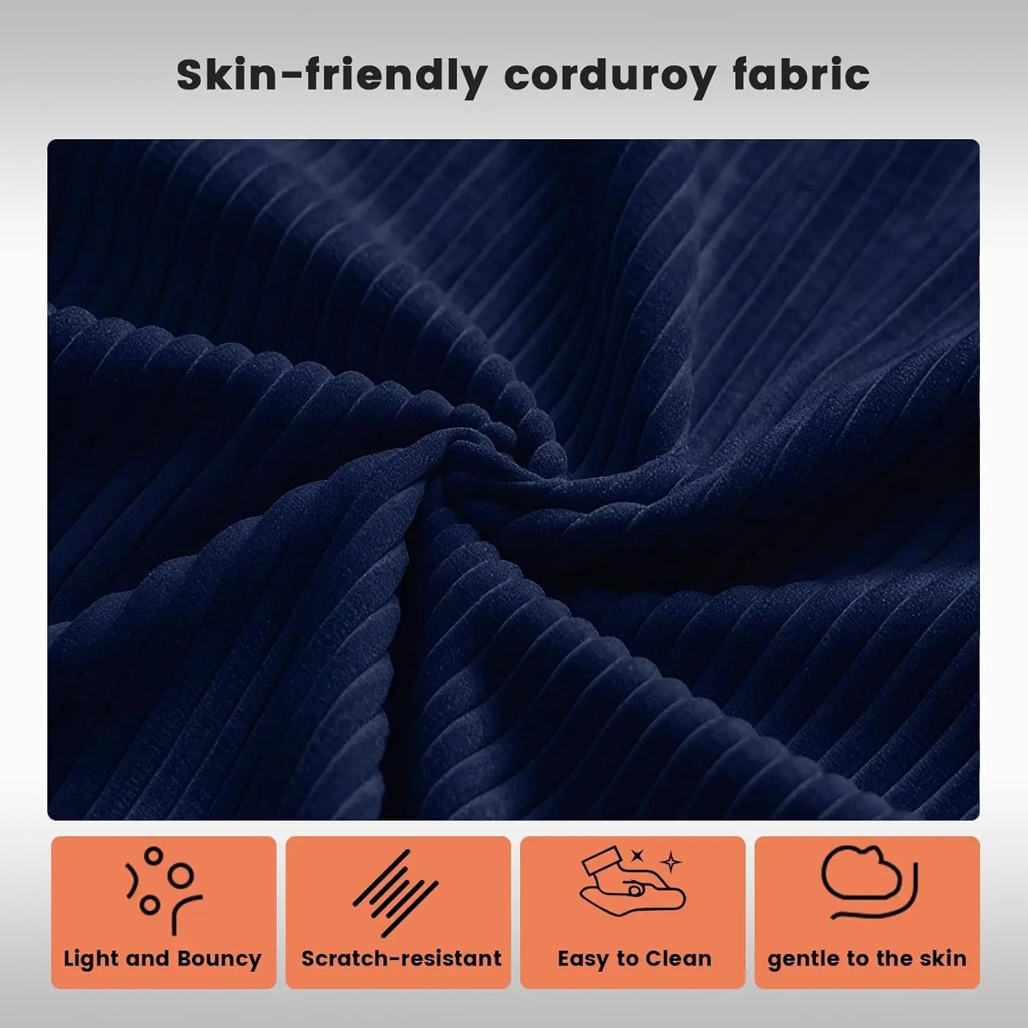 Combination Modular Sofa Living Room Folding Sofa Bed Convertable Corduroy Couch Floor Sleeper 4-in-1 Comfy Foldable Lazy