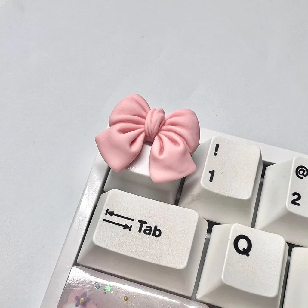 PBT Bow Cute Keycap for Cherry Cross Axis Mechanical Keyboard OEM Personalized Keycap R4 Additional 3D Keycap