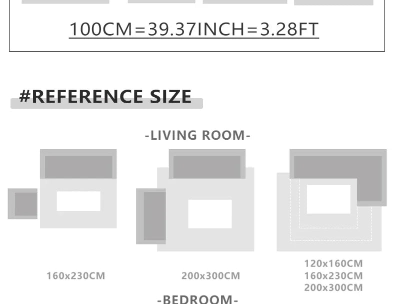 Imitation Cashmere Style Carpet Living Room Shaped Bedroom Irregular Bedside Rug