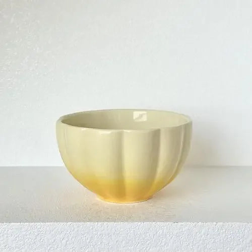 Cute Blush Gradient Plate Dessert Fruits and Vegetables Plate Yogurt Rice Bowl Underglaze Ceramic Tableware Set