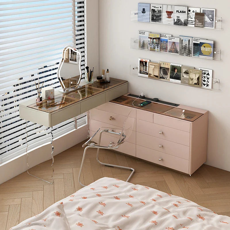 Luxury Drawers Vanity Tables Storage Nordic Cabinet Dressers Makeup Desk Drawers
