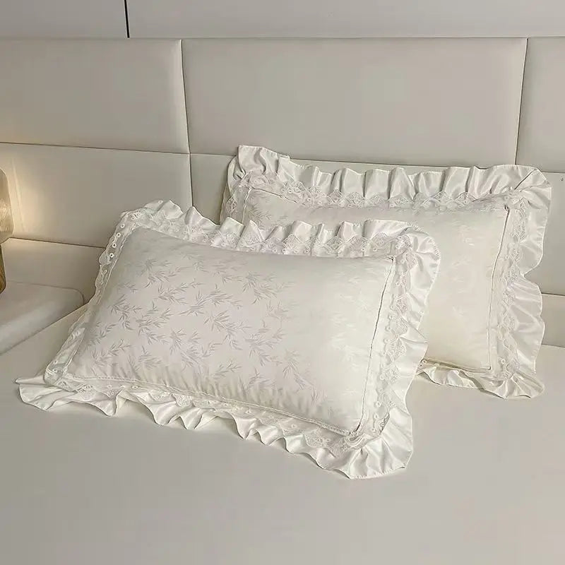 Princess Jacquard Lace Quilt Bedding Summer Blanket Cool Feeling Silky Comforter Thin Duvet