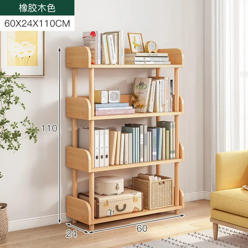 Side Table Ultra Narrow Book Shelf Creative Shelves Sofa Side Rack Bookcase