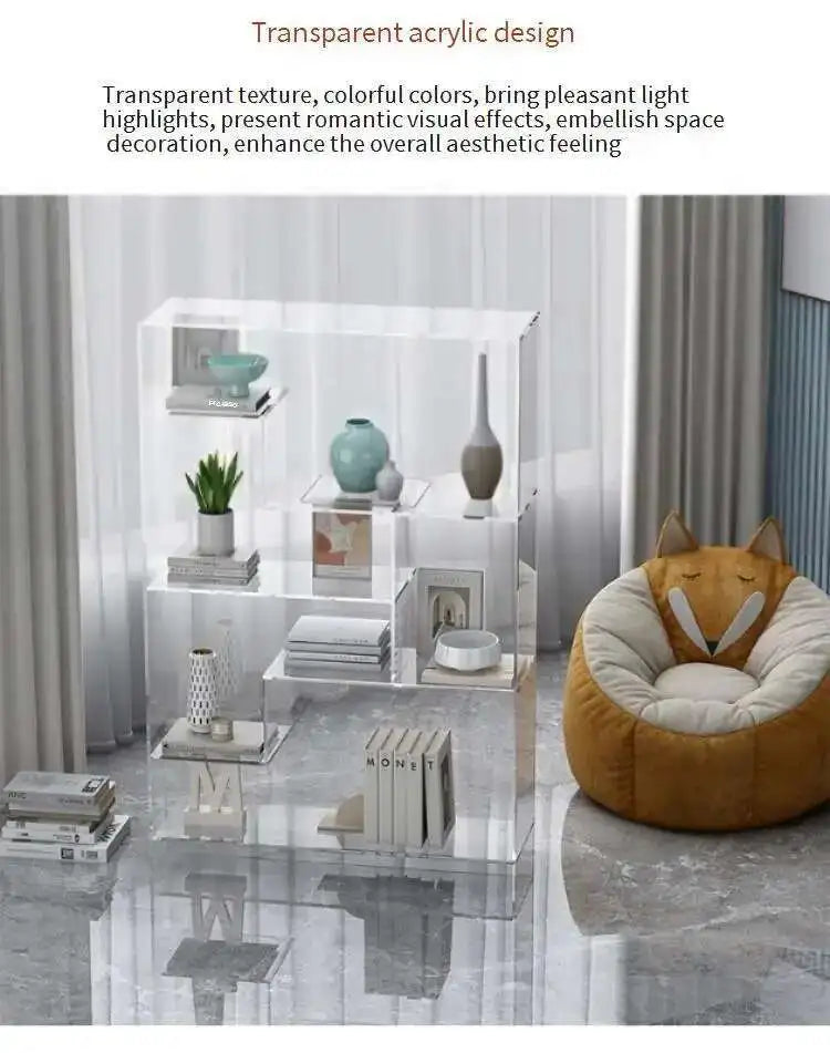 Multifunctional Bookcase Storage Shelves Modern Bookshelf Book Rack