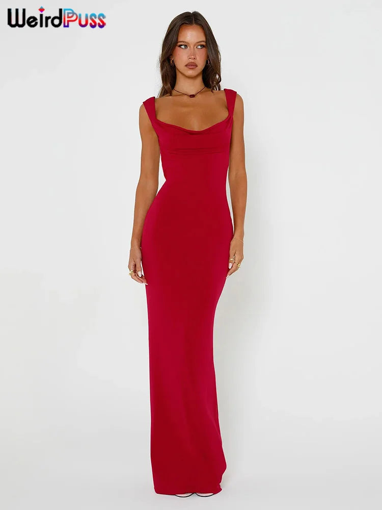 Sleeveless Sexy Backless Bow Lace Up Slim Bodycon Dress