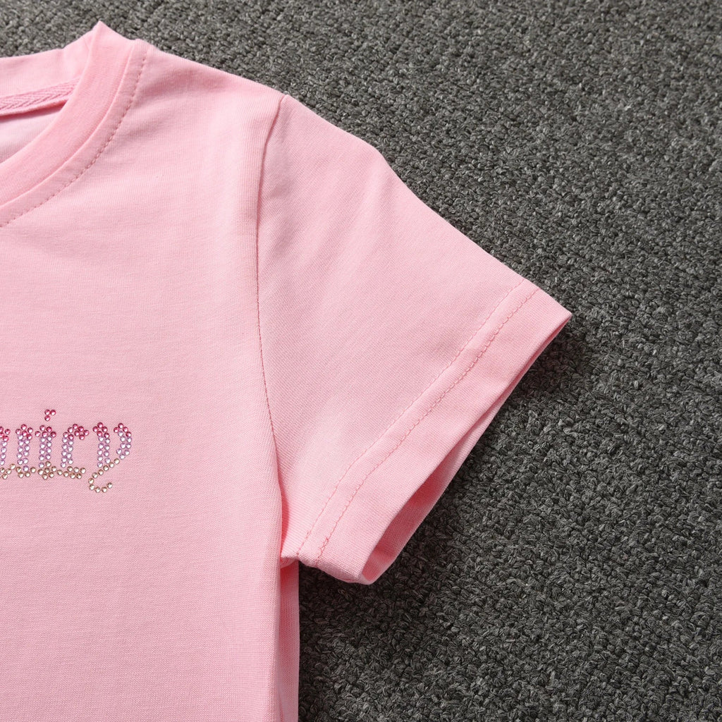 New Short Sleeved Yoga Suit Set, Women's Slim Fit Dress, Summer Casual Sports Two-piece Set