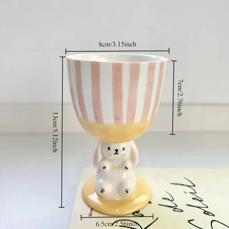 Ceramic Cup 3D Fun Cute Afternoon Tea Ice Cream Dessert Plate