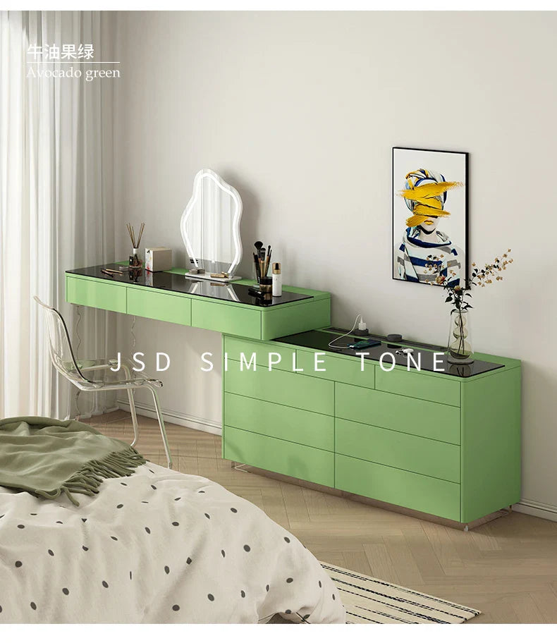 Luxury Drawers Vanity Tables Storage Nordic Cabinet Dressers Makeup Desk Drawers