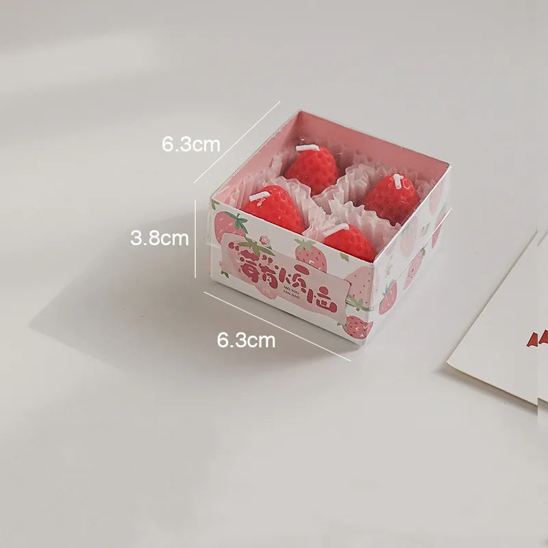Mini Strawberry Scented Aromatherapy Candles