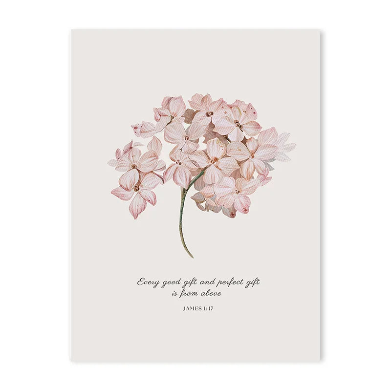 Pink Boho Bow Canvas Painting Christian Bible Scripture Art Poster Gallery Wall