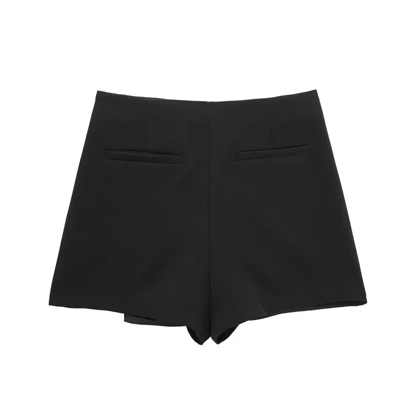 Women's Shorts High waist Micro Casual Skirt Shorts Asymmetric