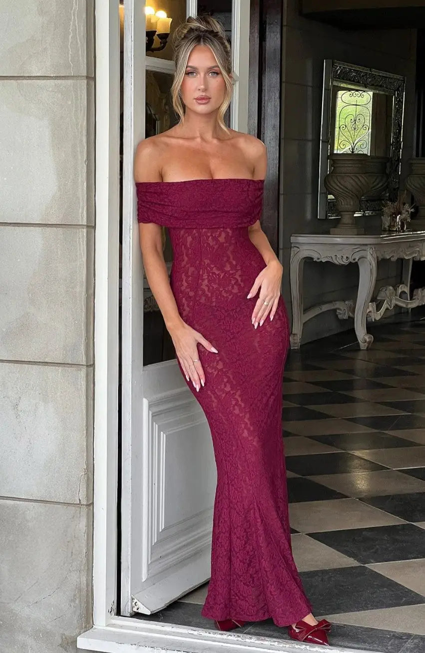 Ruched Jacquard Dress Women 5quare Collar Backless Sleeveless Elegant Gown Chic Long Bodycon