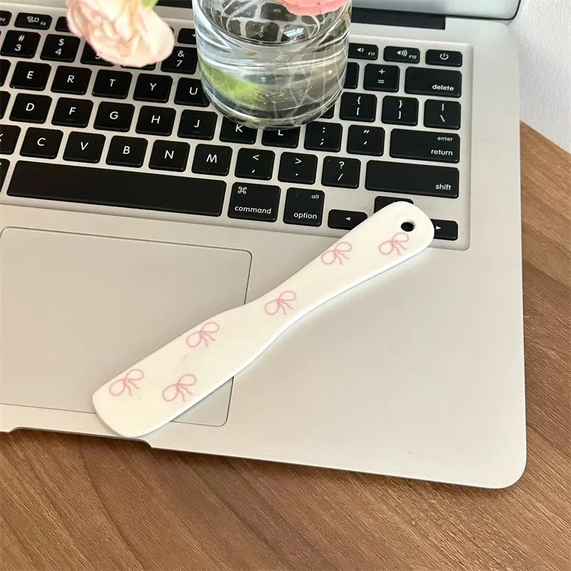 Cute Bowknot Kawaii Ceramic Plate For Cake Food Dinner Breakfast Ins Dessert Salad Decorative Dish 8 inch