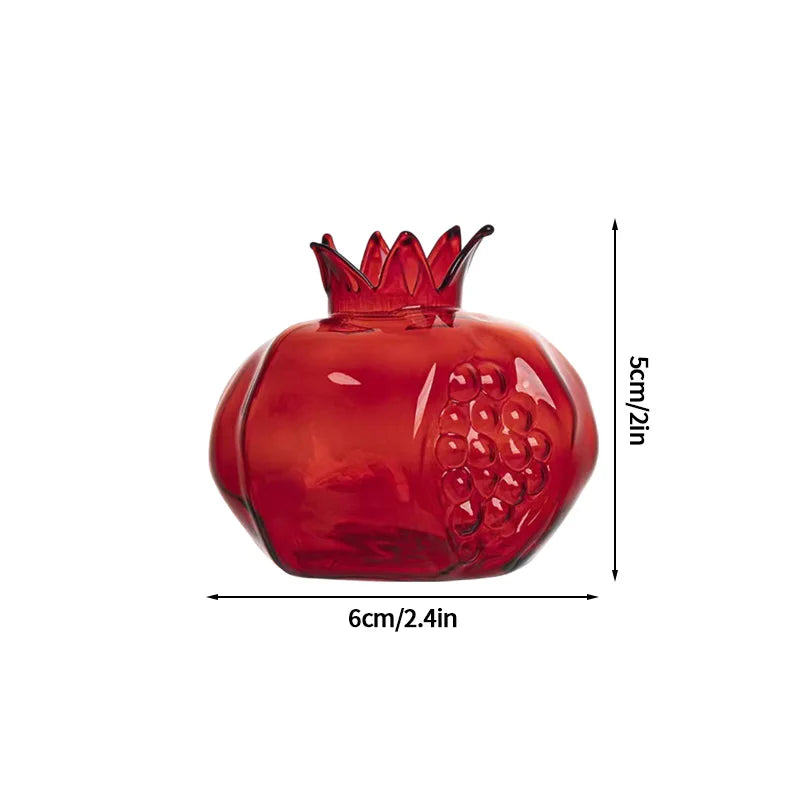 Mushroom Glass Vase Transparent Flower Pot Hydroponic Flower Bottle Jelly Color Plant Pots Aromatherapy Bottle Desktop Decor