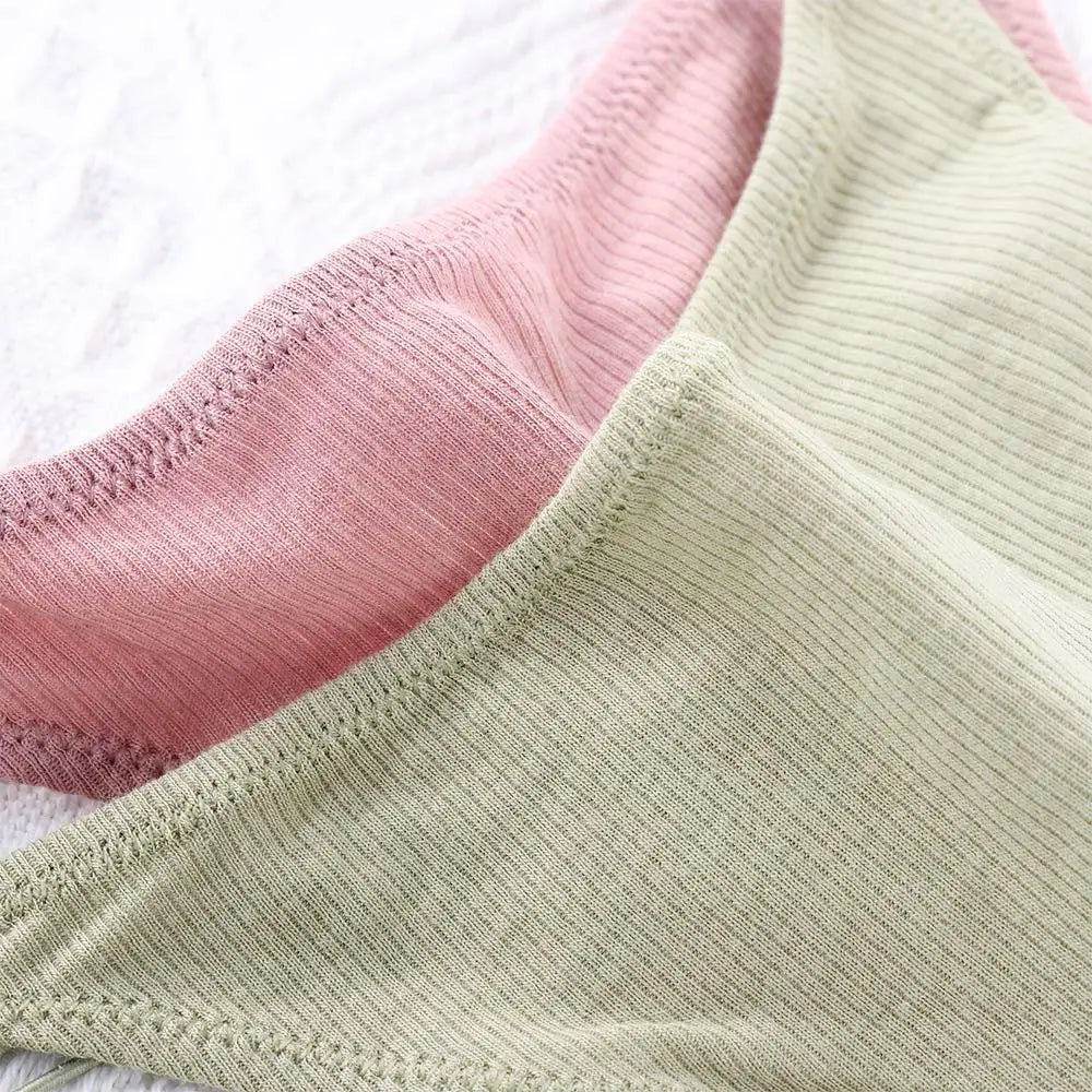 Thin Strappy Low Rise Cotton Thongs G Strings Underwear Panties