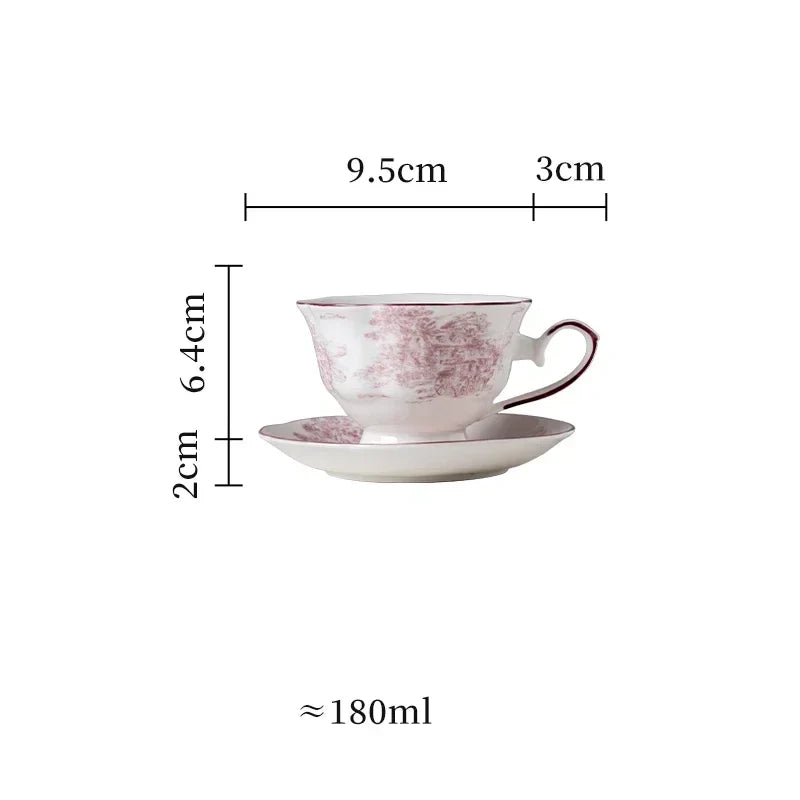 Purple Ceramic Plate Retro French Style Exquisite Dining Plates Home High End Tableware