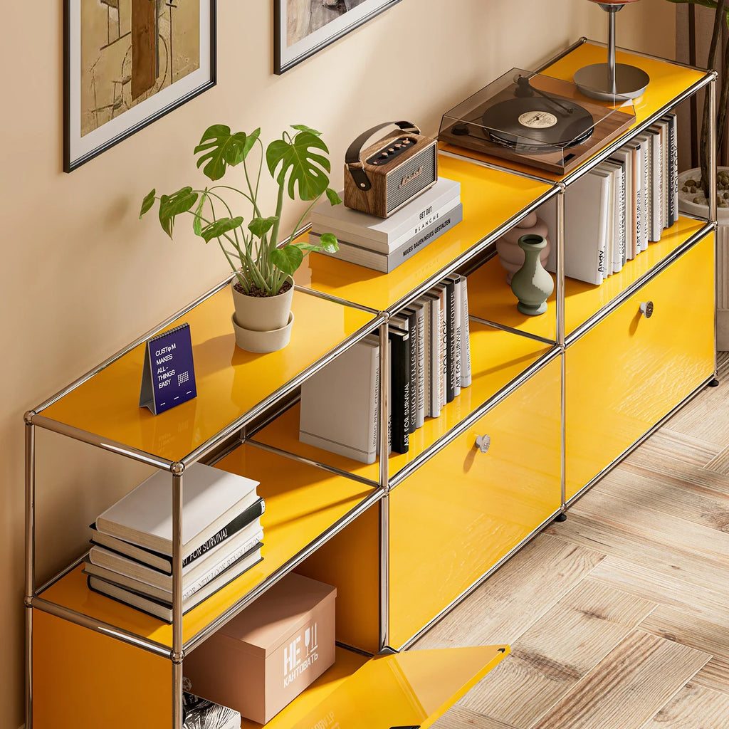 Storage Cabinet Module Furniture Haller Storage Shelf Sideboard Living Room Furniture Bed Side TableNight Stand Cabinet Home Use