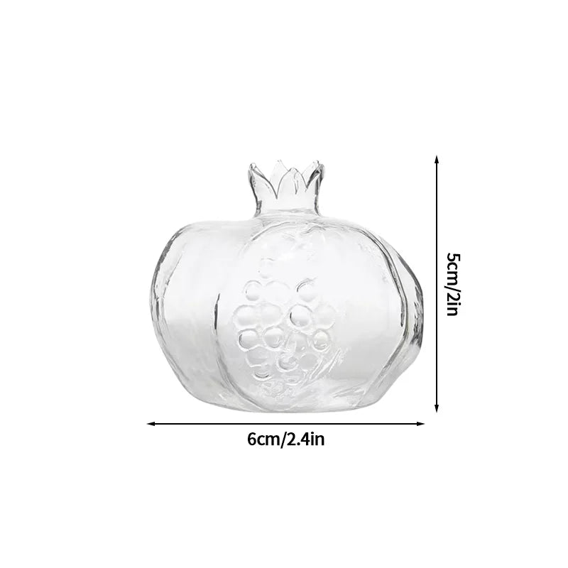 Mushroom Glass Vase Transparent Flower Pot Hydroponic Flower Bottle Jelly Color Plant Pots Aromatherapy Bottle Desktop Decor