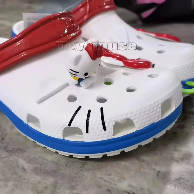 Hello Kitty Kawaii Sanrio Hole Sandals Slippers Sandals Kawaii Anime Shoes Summer Slippers