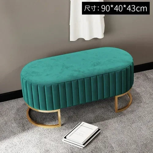 Ottomans Minimalist Shoe Portable Stools Cafe Viila Vanity Stool Home Furniture Portable Stool