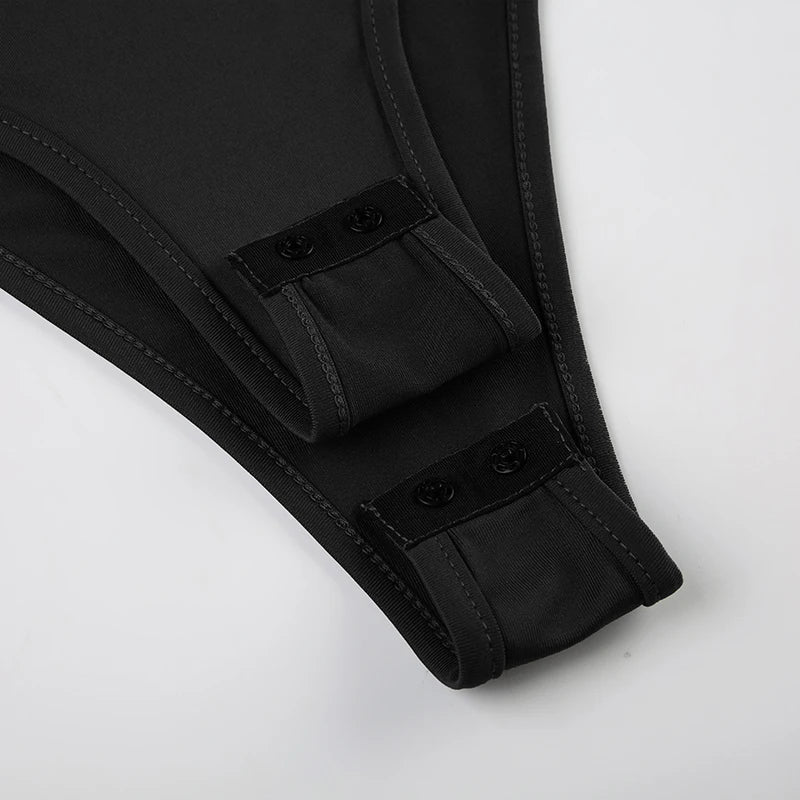 Sleeveless Skinny Shirring Skinny Sexy Spaghetti Strap Bodysuit For Women Black Solid Simple Basic Camisole