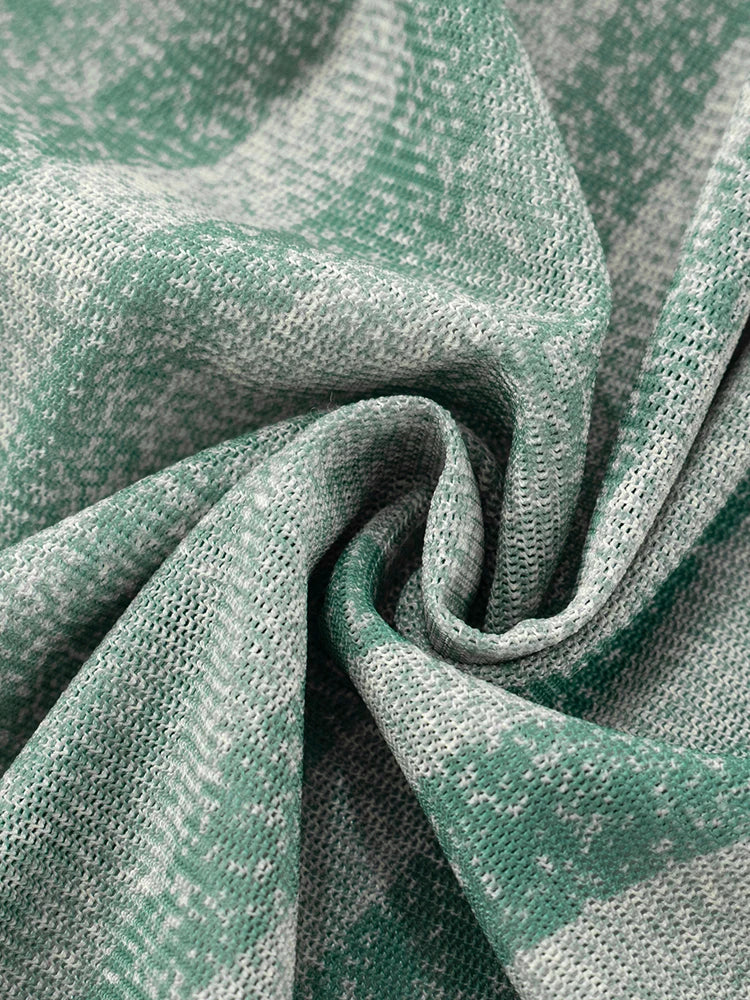 Geometric Print Patchwork 2 Piece Set Women o-Neck Skinny Bodysuit+Wide-leg Trousers Sexy Outfits