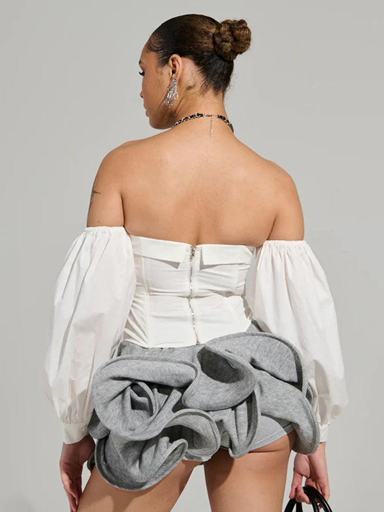 Irregular Tierred Mini Skirts Women Y2K Chic Puffy Wild Basic Coquette Style