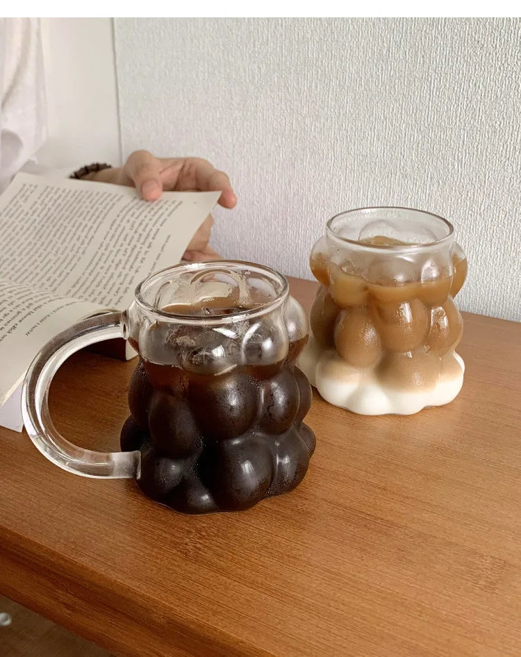 Clear Heat Resistant Glass Coffee Mug