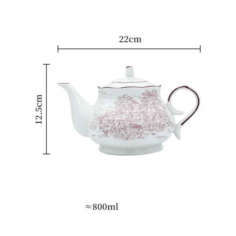 Purple Ceramic Plate Retro French Style Exquisite Dining Plates Home High End Tableware