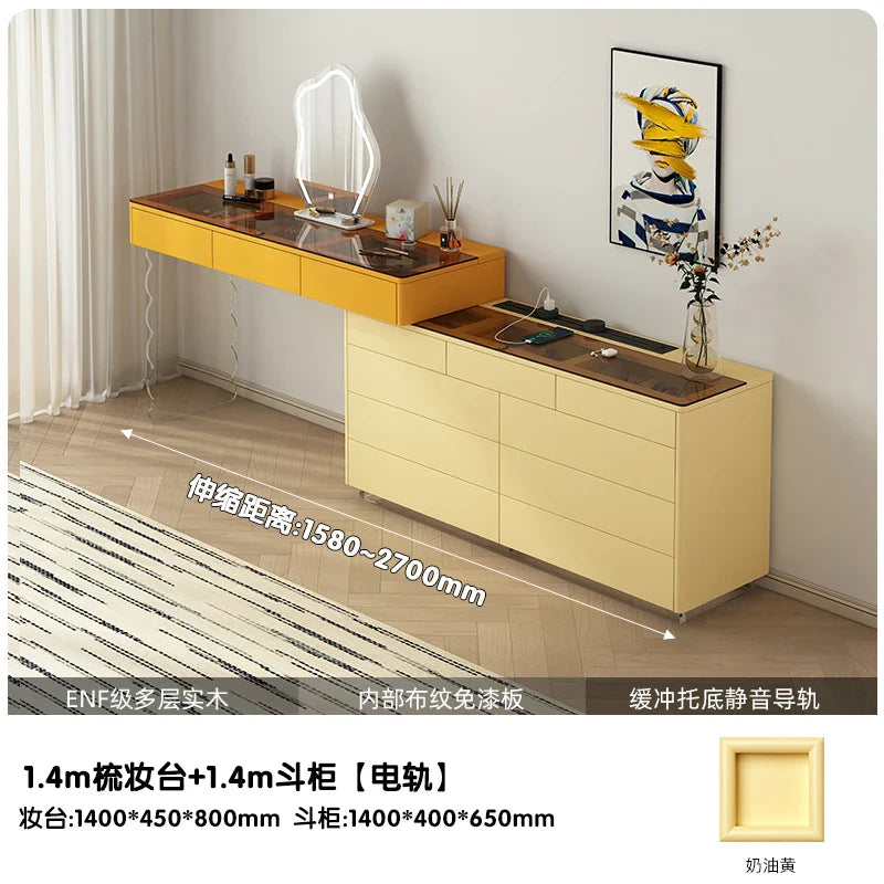 Luxury Drawers Vanity Tables Storage Nordic Cabinet Dressers Makeup Desk Drawers