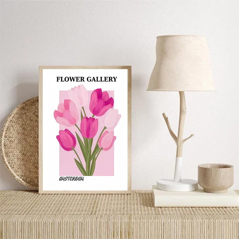 Matisse Bauhaus Angel Number Picasso Flower Wall Art Pink Tiger Poster Picture Modern Living Room Interior Decor