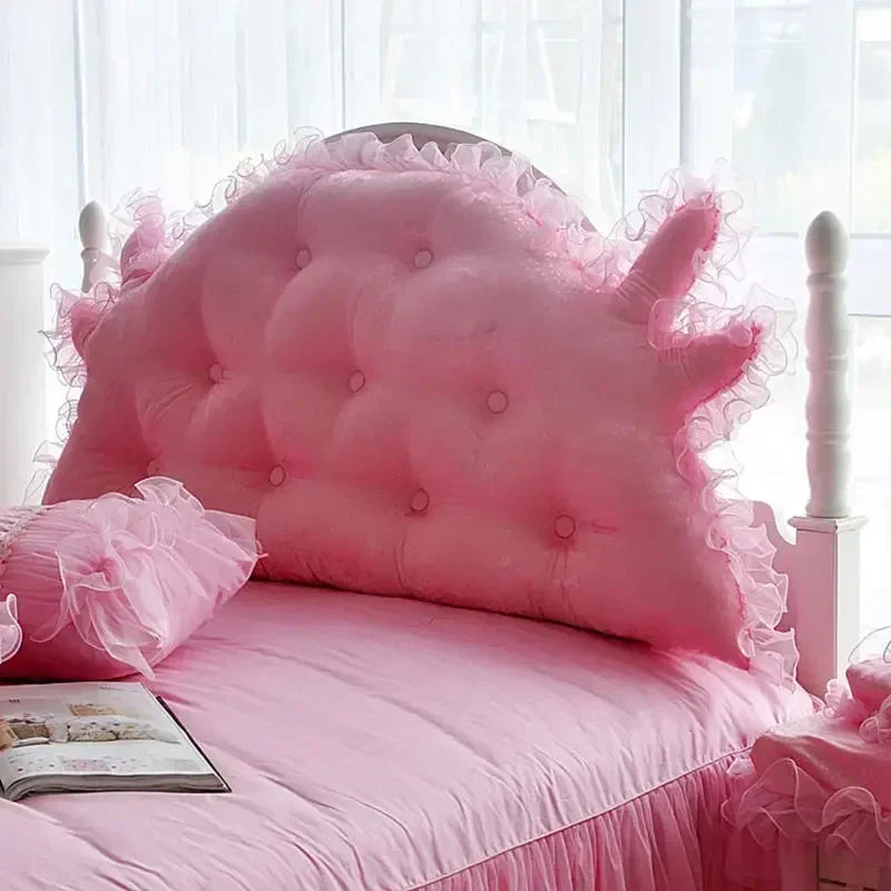 Pink Jacquard Satin Bedspread Bedding Set Luxury Princess Wedding Bed Set Lace Ruffle Duvet Cover Bed Skirt Pillowcases Cotton