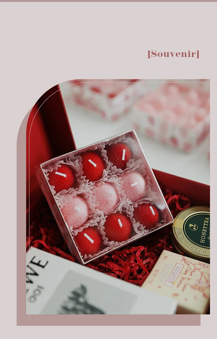 Mini Strawberry Scented Aromatherapy Candles