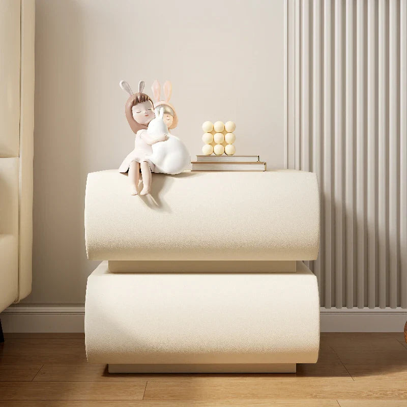 Luxury Modern Night Table Space Saving Minimalist Bedside Table Storage