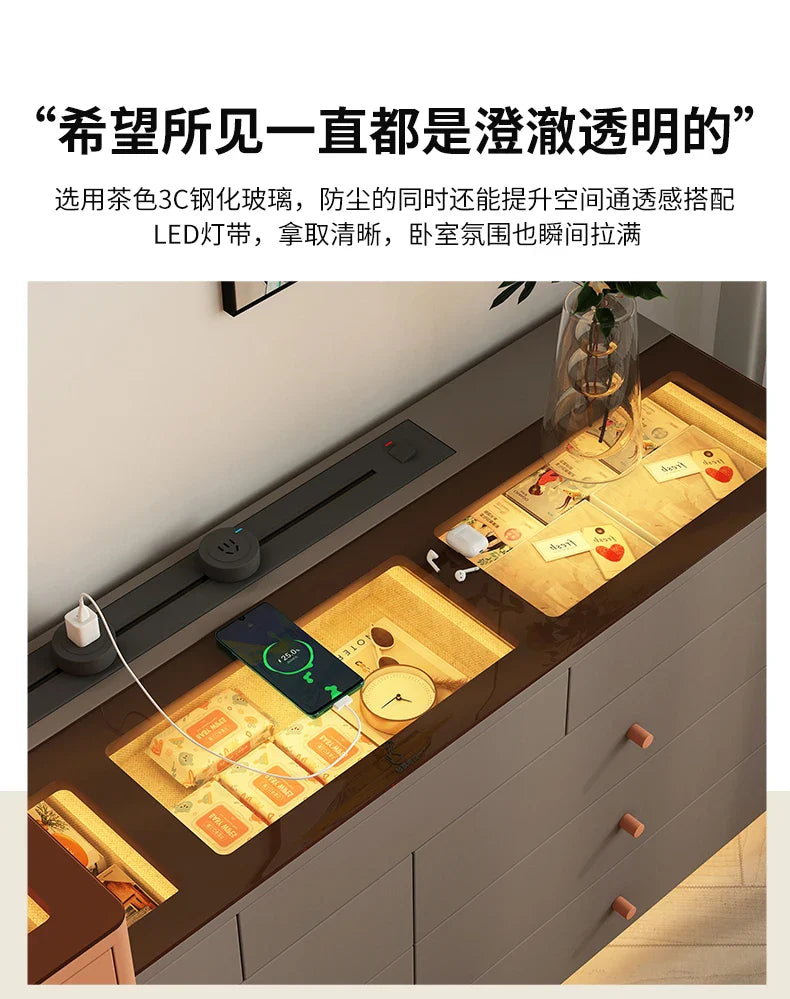 Luxury Drawers Vanity Tables Storage Nordic Cabinet Dressers Makeup Desk Drawers