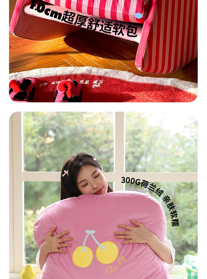 Modern Living Room Chairs Fabric Garden Relax Rocking Chair Lounge Bedroom Comfy Home Furniture