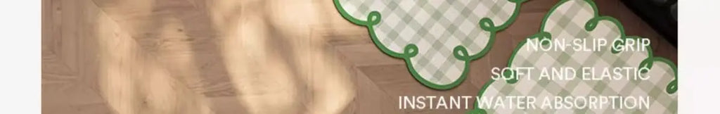 Simple Checkerboard Kitchen Special Dialgae Mud Absorbent Anti-Fouling Anti-Slip, Dirt-Resistant Carpet Home Decor