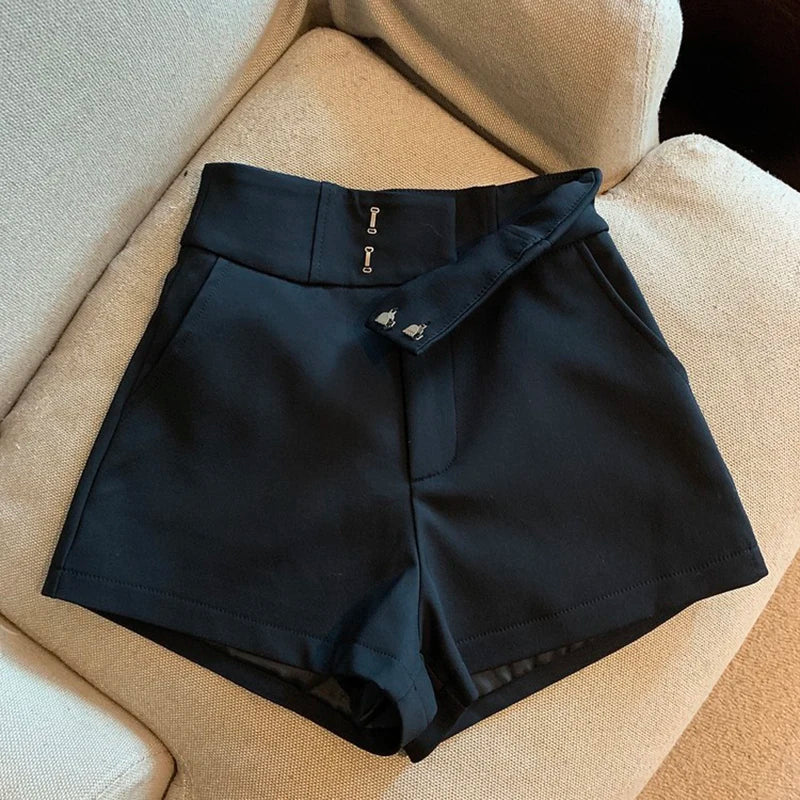 Women Shorts Black Shorts Women Harajuku Elegance High Waisted Shorts A Line Slim Casual Hot Girl Straight Pants Sexy