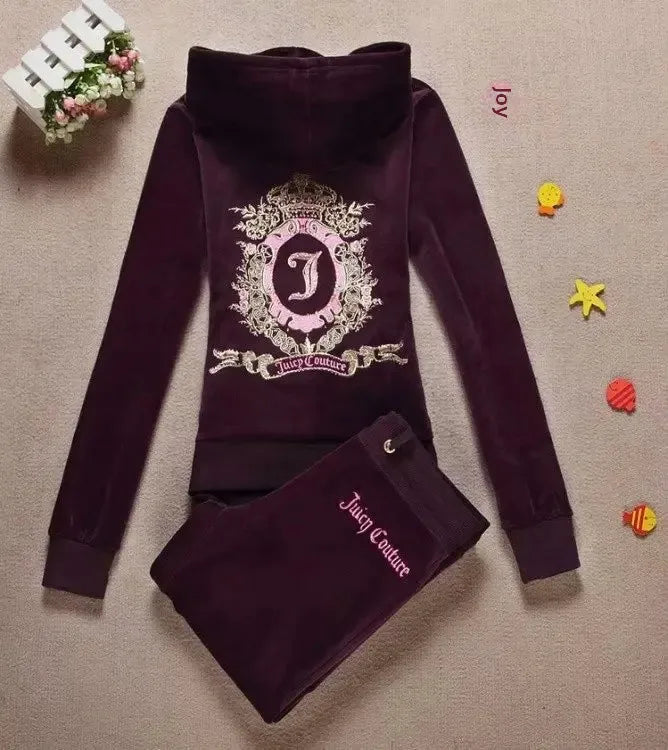 Slimming Casual Velvet Two-Piece Set Yoga Wear
