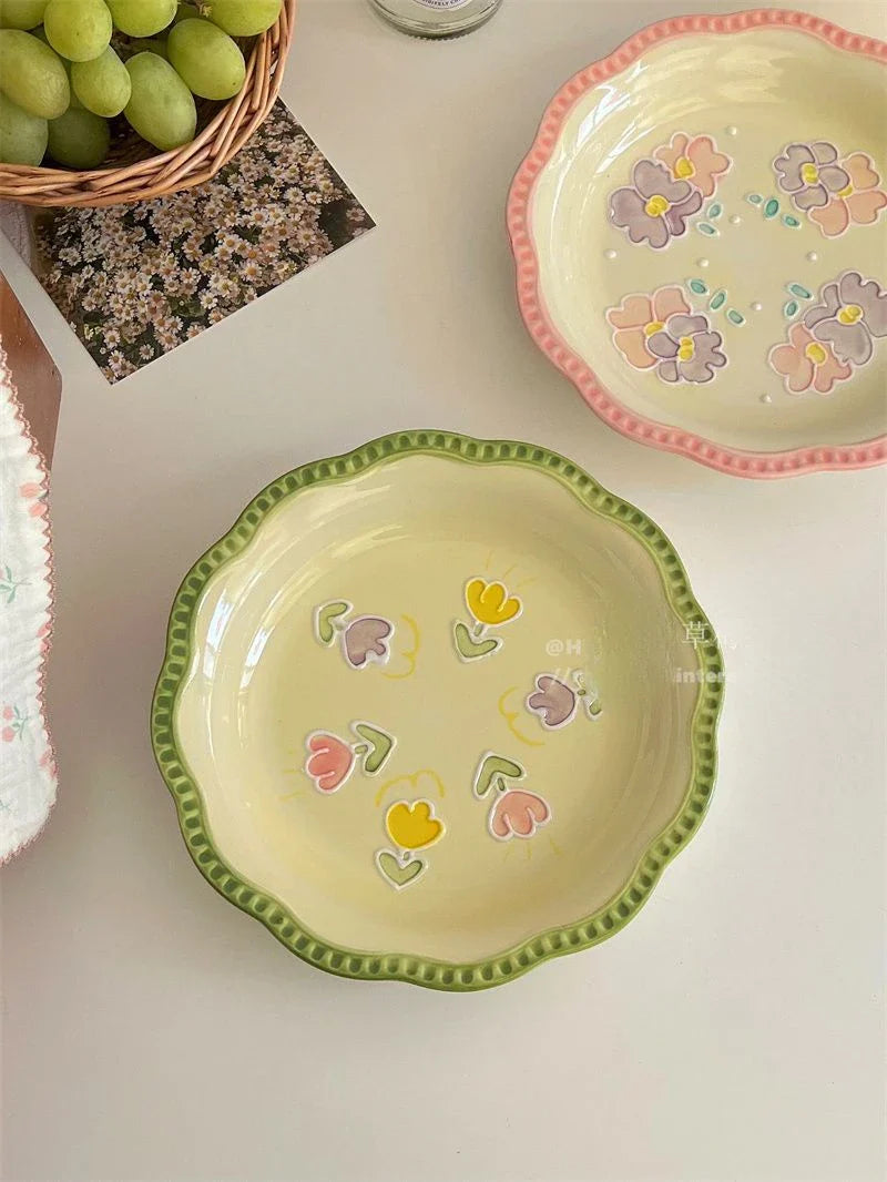Ceramic Tulips High-end Beautiful Tableware