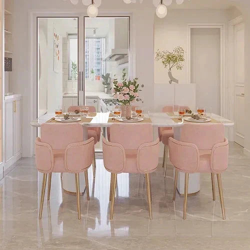 Pink Velvet Relaxing Chair Arm Single Furniture